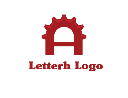 gear incorporate with letter A logo