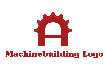 gear incorporate with letter A logo
