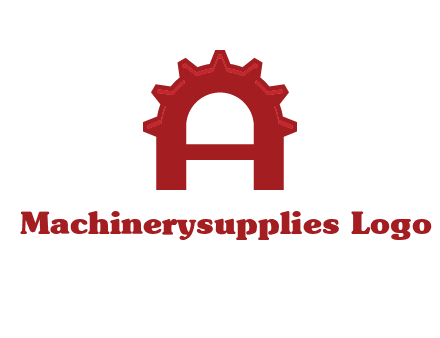 gear incorporate with letter A logo
