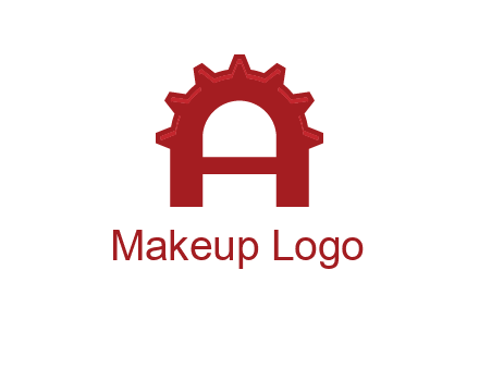 gear incorporate with letter A logo