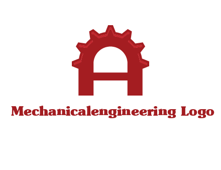 gear incorporate with letter A logo