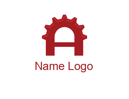 gear incorporate with letter A logo