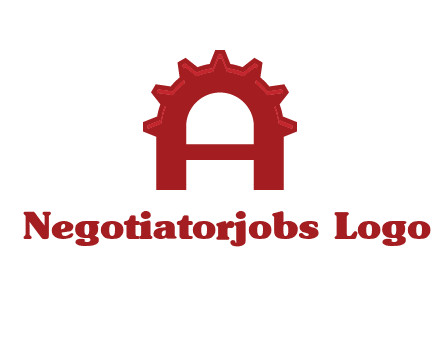 gear incorporate with letter A logo