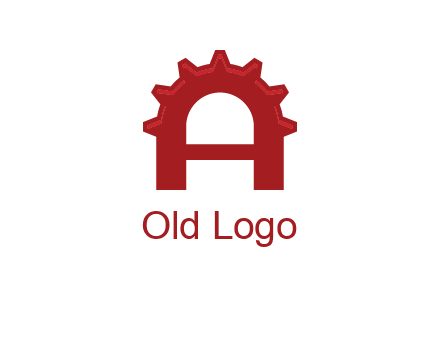 gear incorporate with letter A logo