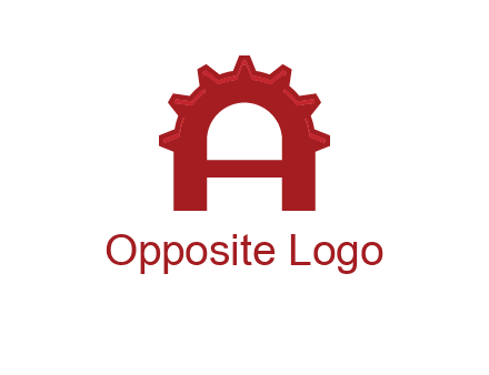 gear incorporate with letter A logo