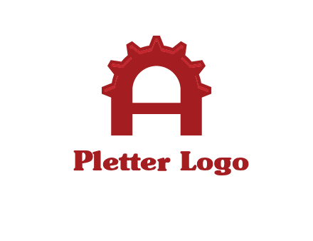gear incorporate with letter A logo