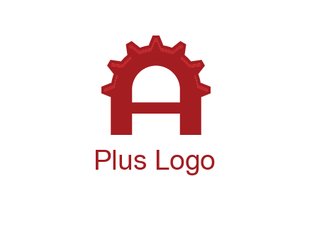 gear incorporate with letter A logo