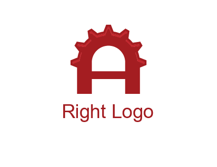 gear incorporate with letter A logo