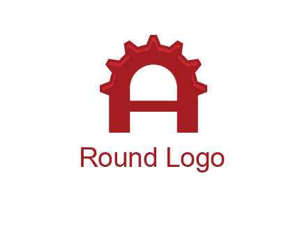 gear incorporate with letter A logo