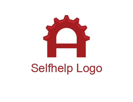 gear incorporate with letter A logo
