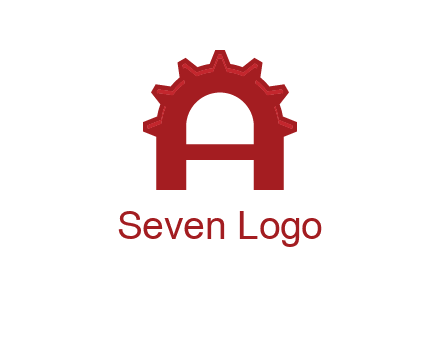 gear incorporate with letter A logo