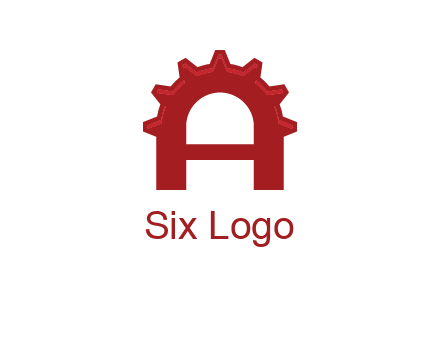 gear incorporate with letter A logo
