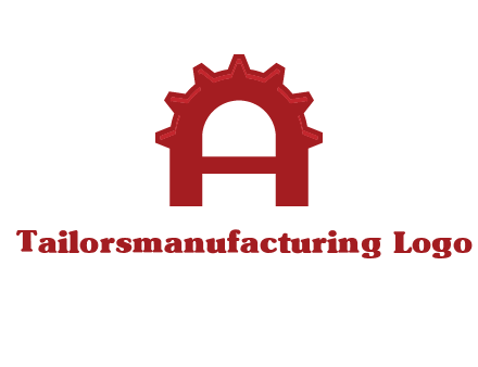 gear incorporate with letter A logo