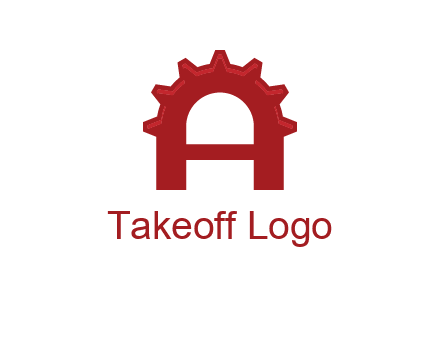 gear incorporate with letter A logo