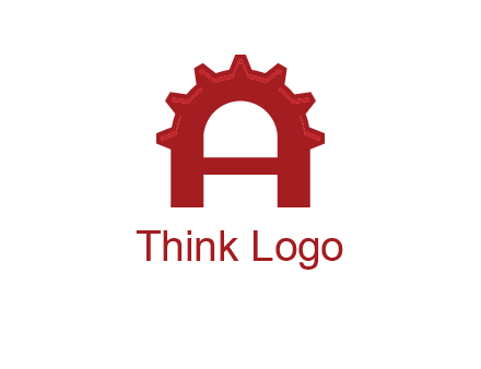 gear incorporate with letter A logo