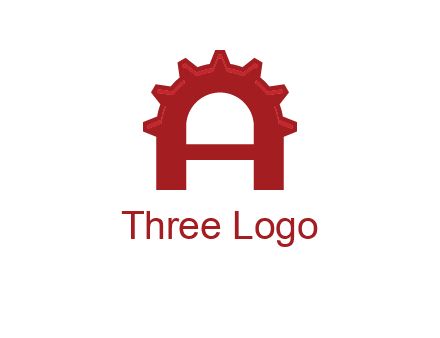 gear incorporate with letter A logo