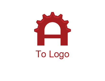 gear incorporate with letter A logo