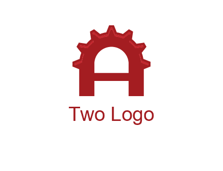 gear incorporate with letter A logo