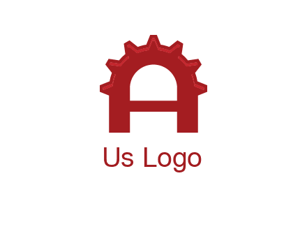 gear incorporate with letter A logo