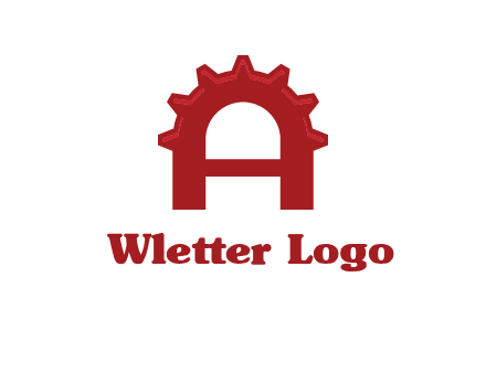 gear incorporate with letter A logo