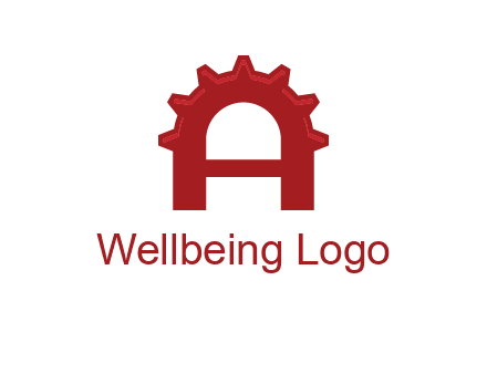 gear incorporate with letter A logo