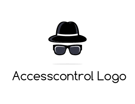 sunglasses and hat logo