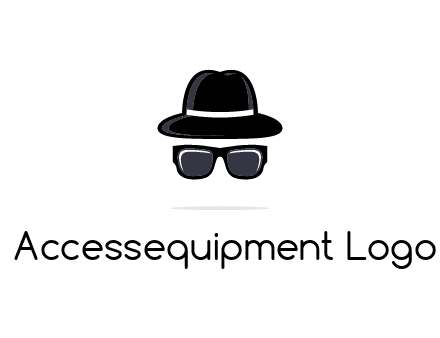 sunglasses and hat logo