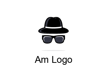 sunglasses and hat logo