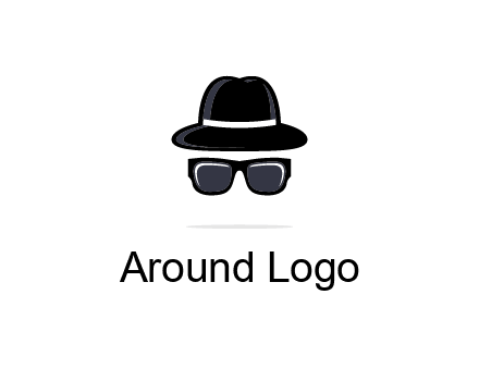 sunglasses and hat logo