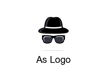 sunglasses and hat logo