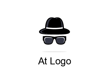 sunglasses and hat logo