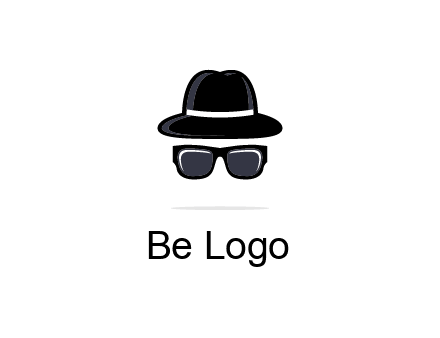 sunglasses and hat logo
