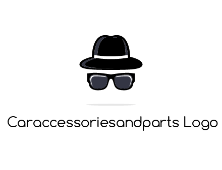 sunglasses and hat logo
