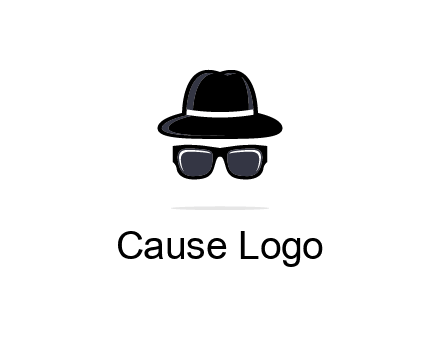 sunglasses and hat logo
