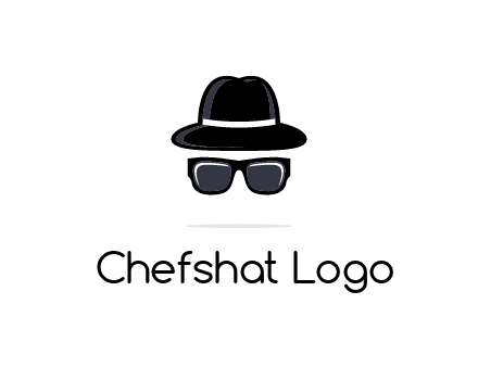 sunglasses and hat logo