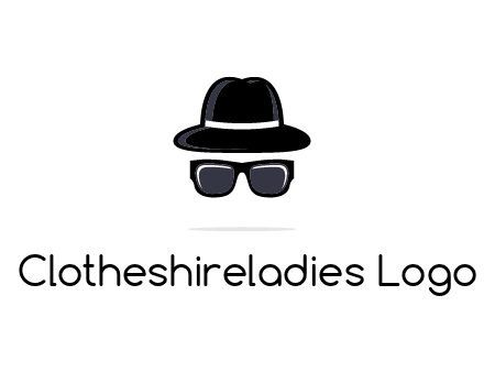 sunglasses and hat logo