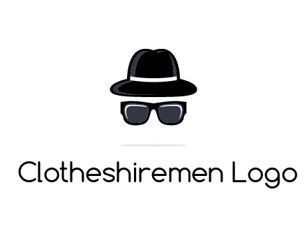 sunglasses and hat logo