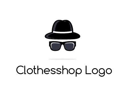 sunglasses and hat logo