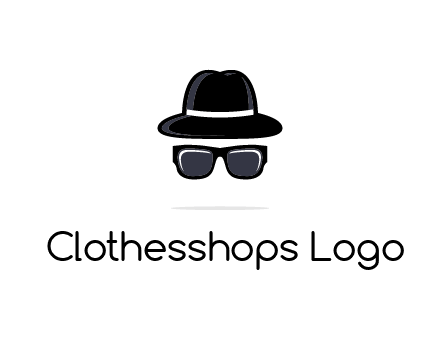 sunglasses and hat logo