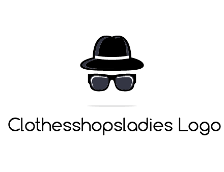 sunglasses and hat logo