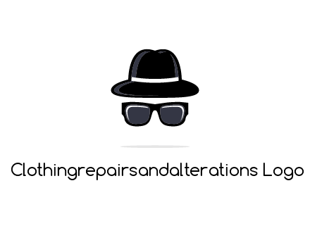 sunglasses and hat logo