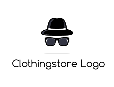 sunglasses and hat logo