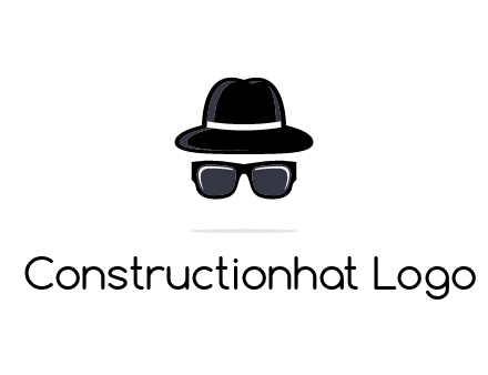 sunglasses and hat logo