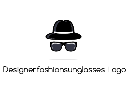 sunglasses and hat logo