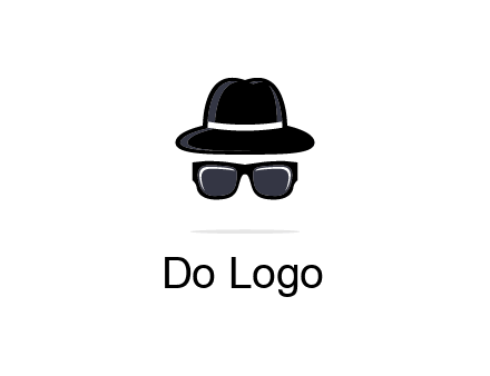 sunglasses and hat logo