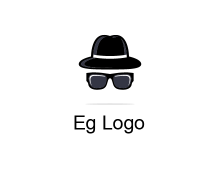 sunglasses and hat logo