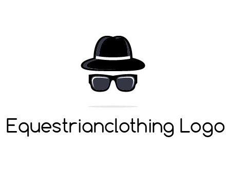 sunglasses and hat logo