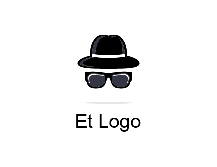 sunglasses and hat logo