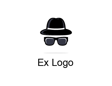 sunglasses and hat logo