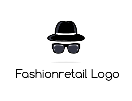 sunglasses and hat logo